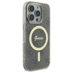 Guess MagSafe dėklas iPhone 16 Pro Max – rudas