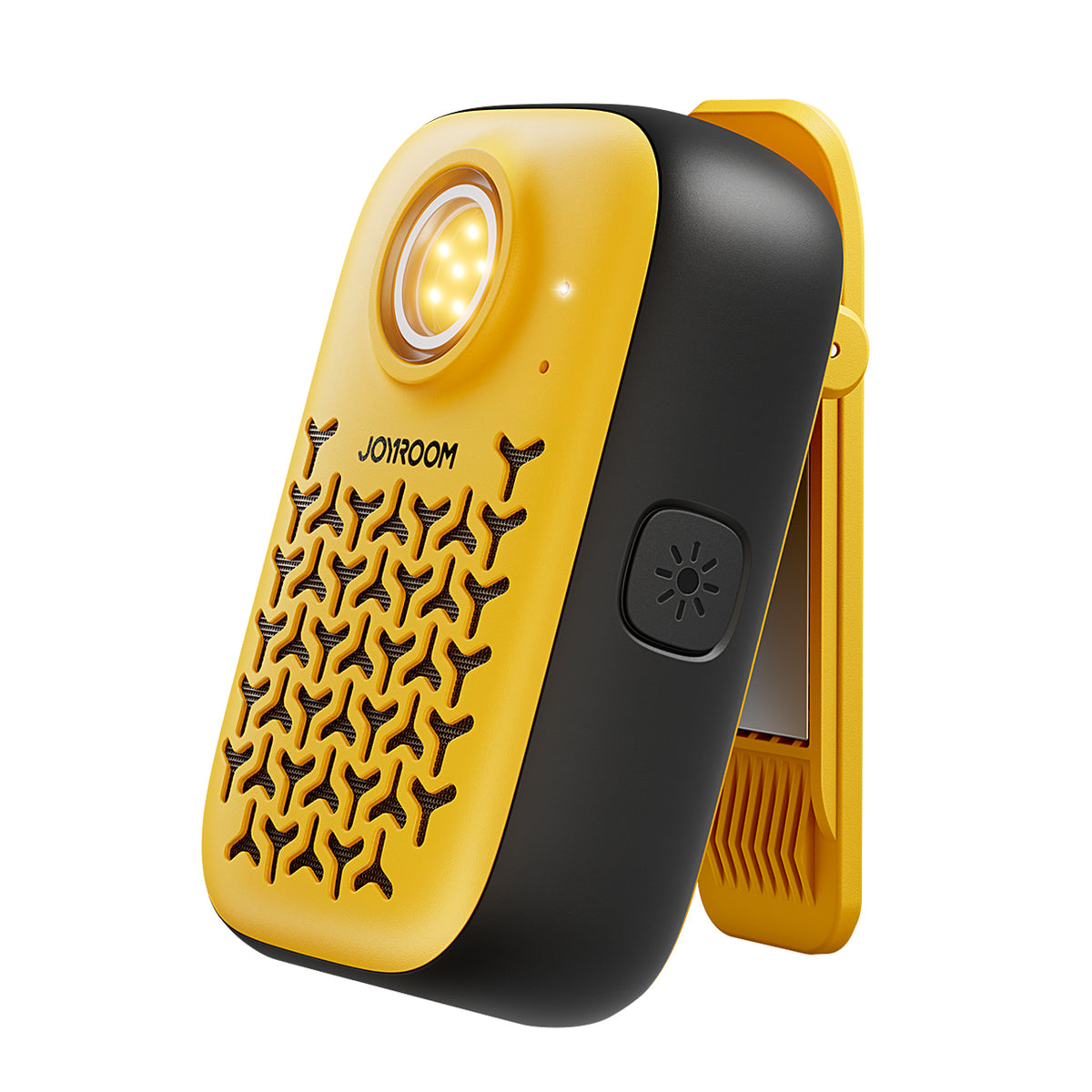 Joyroom Maya JR-MS03 nešiojamasis Bluetooth garsiakalbis su įmontuotu žibintuvėliu, atsparus - geltonas
