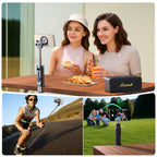 „Joyroom JR-ZS509 MagSafe“ suderinama „selfie Stick“ su „Bluetooth“ – juoda