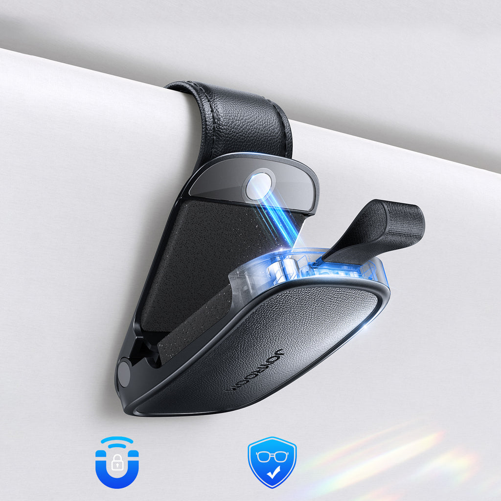 Joyroom JR-ZS511 saulės žaliuzės magnetinis akinių laikiklis - juodas -- Uncategorized
