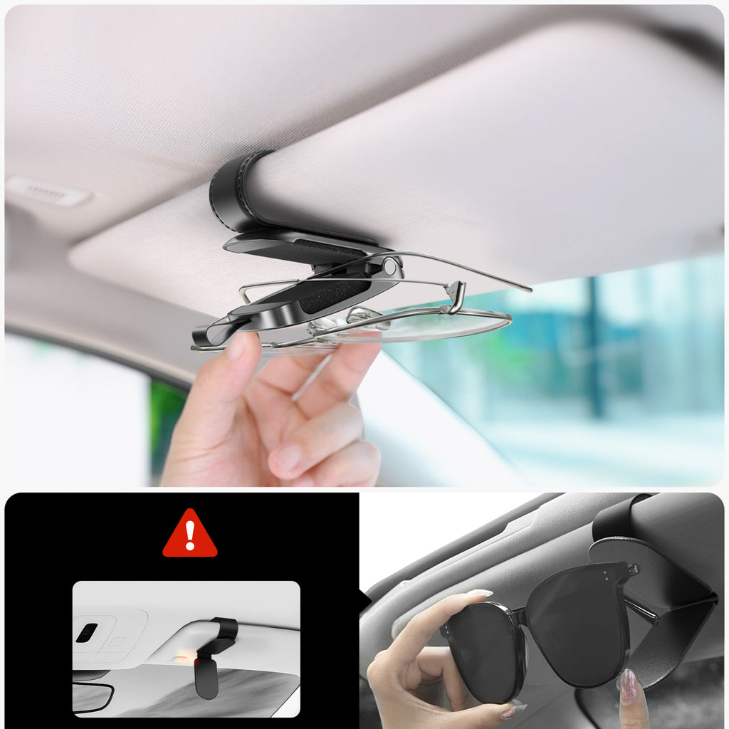 Joyroom JR-ZS511 saulės žaliuzės magnetinis akinių laikiklis - juodas -- Uncategorized