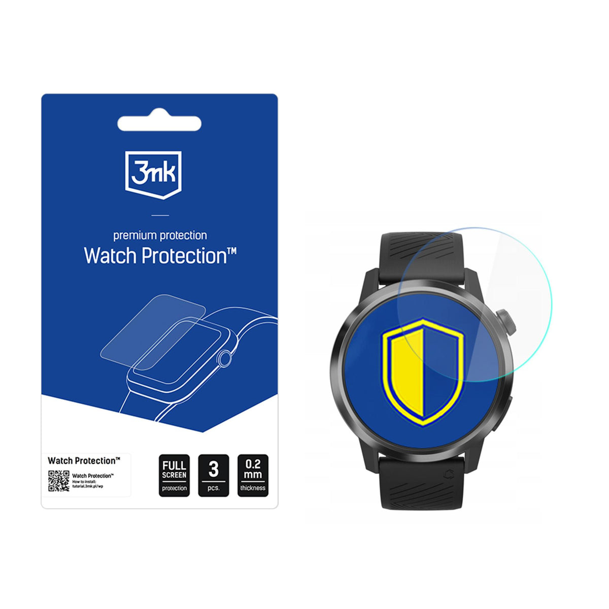 Hibridinis glass, skirtas smmeniniam laikrodžiui 3mk Watch Protection FlexibleGlass, skirtas Coros Apex 4 46mm -- Cell...