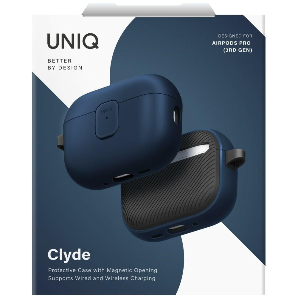 Uniq Clyde dėklas AirPods Pro 3 kartai – melsvai pilkas
