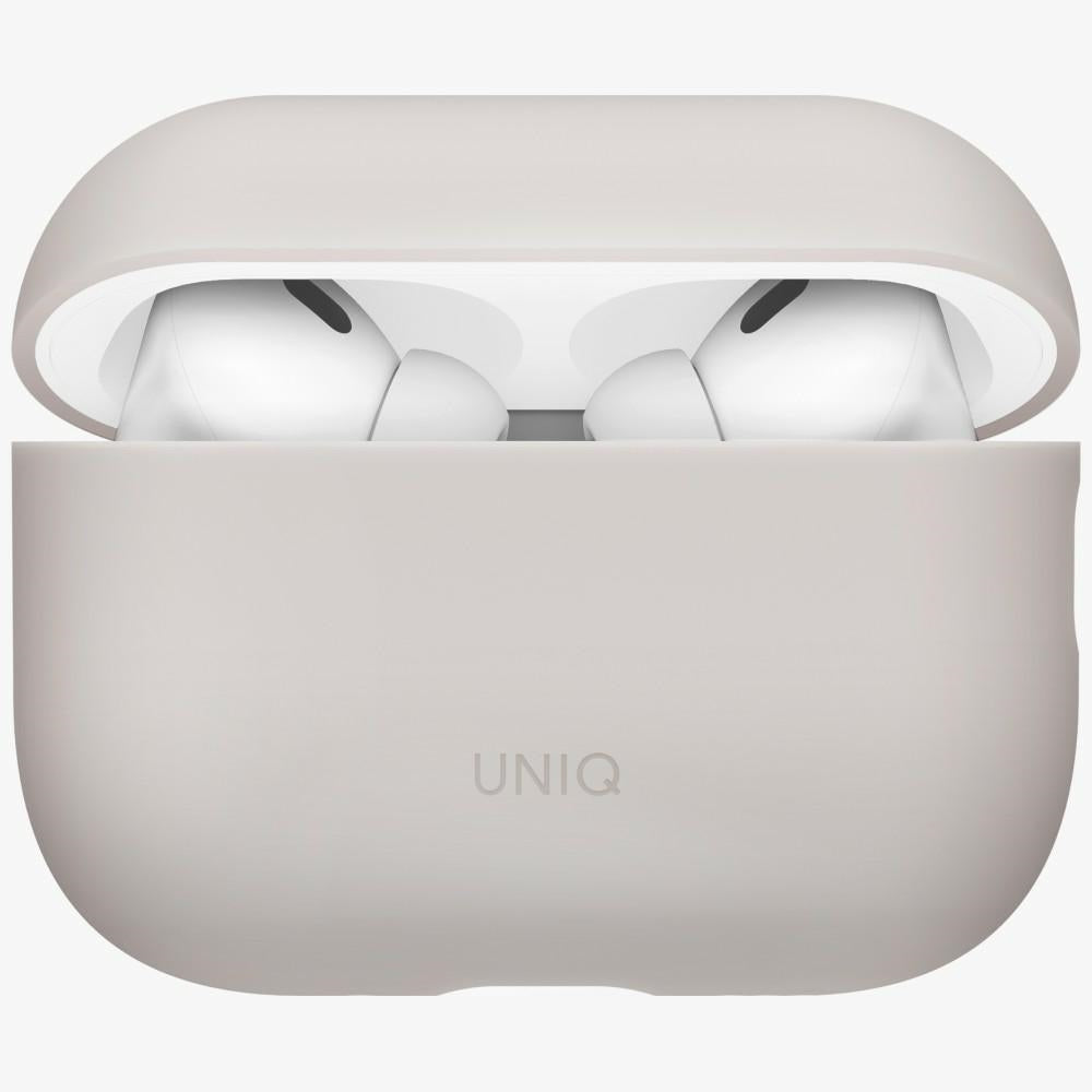 Uniq Lino Silicone dėklas AirPods Pro 3 kart. – smėlinis -- AirPods Pro