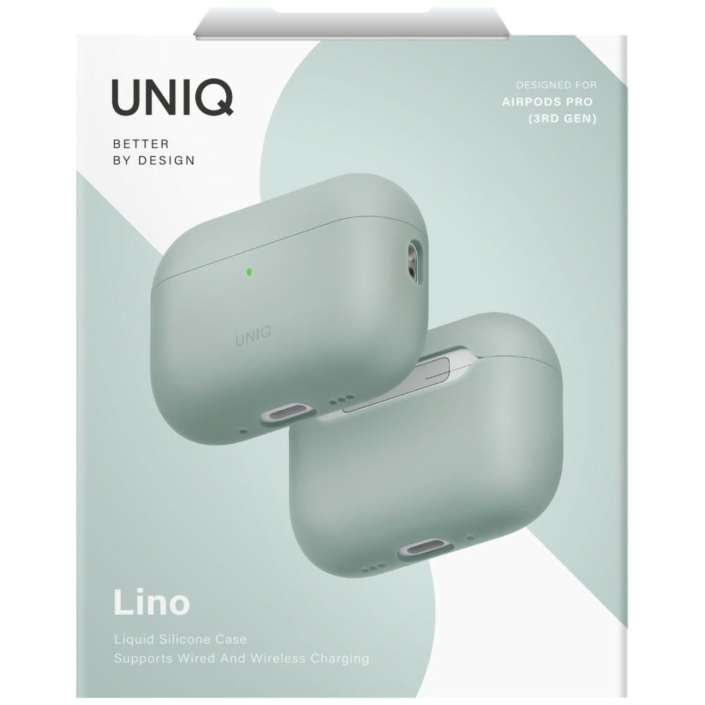 Uniq Lino Silicone dėklas AirPods Pro 3 – žalias