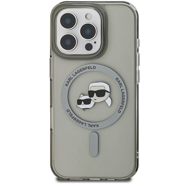 Karl Lagerfeld MagSafe dėklas iPhone 16 Pro – juodas