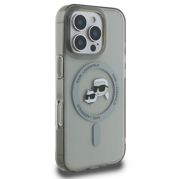 Karl Lagerfeld MagSafe dėklas iPhone 16 Pro – juodas