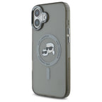 Karl Lagerfeld MagSafe dėklas iPhone 16 – juodas