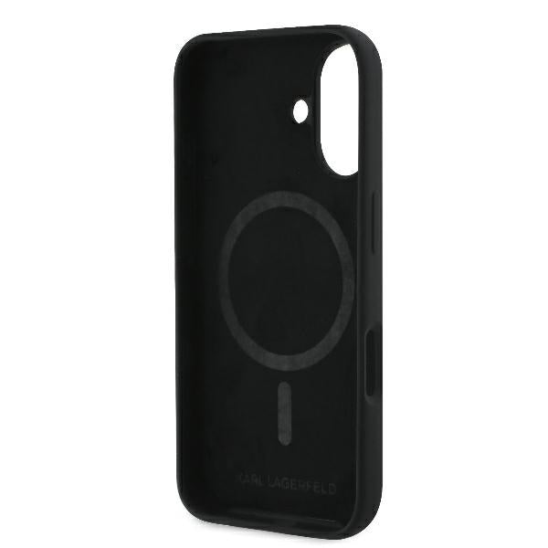Karl Lagerfeld MagSafe dėklas iPhone 16 – juodas -- iPhone 16