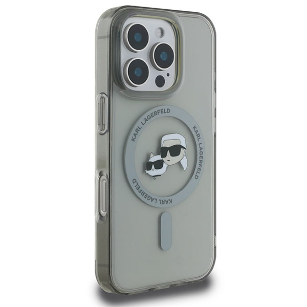 Karl Lagerfeld MagSafe dėklas iPhone 16 Pro Max – juodas