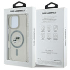 Karl Lagerfeld MagSafe dėklas iPhone 16 Pro Max – juodas