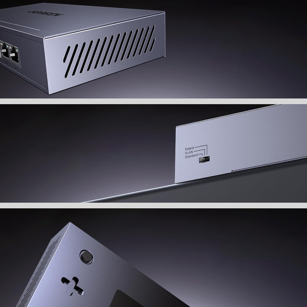 Ugreen Ethernet jungiklis 6 prievadai 1Gb/s su PoE - pilka -- Uncategorized