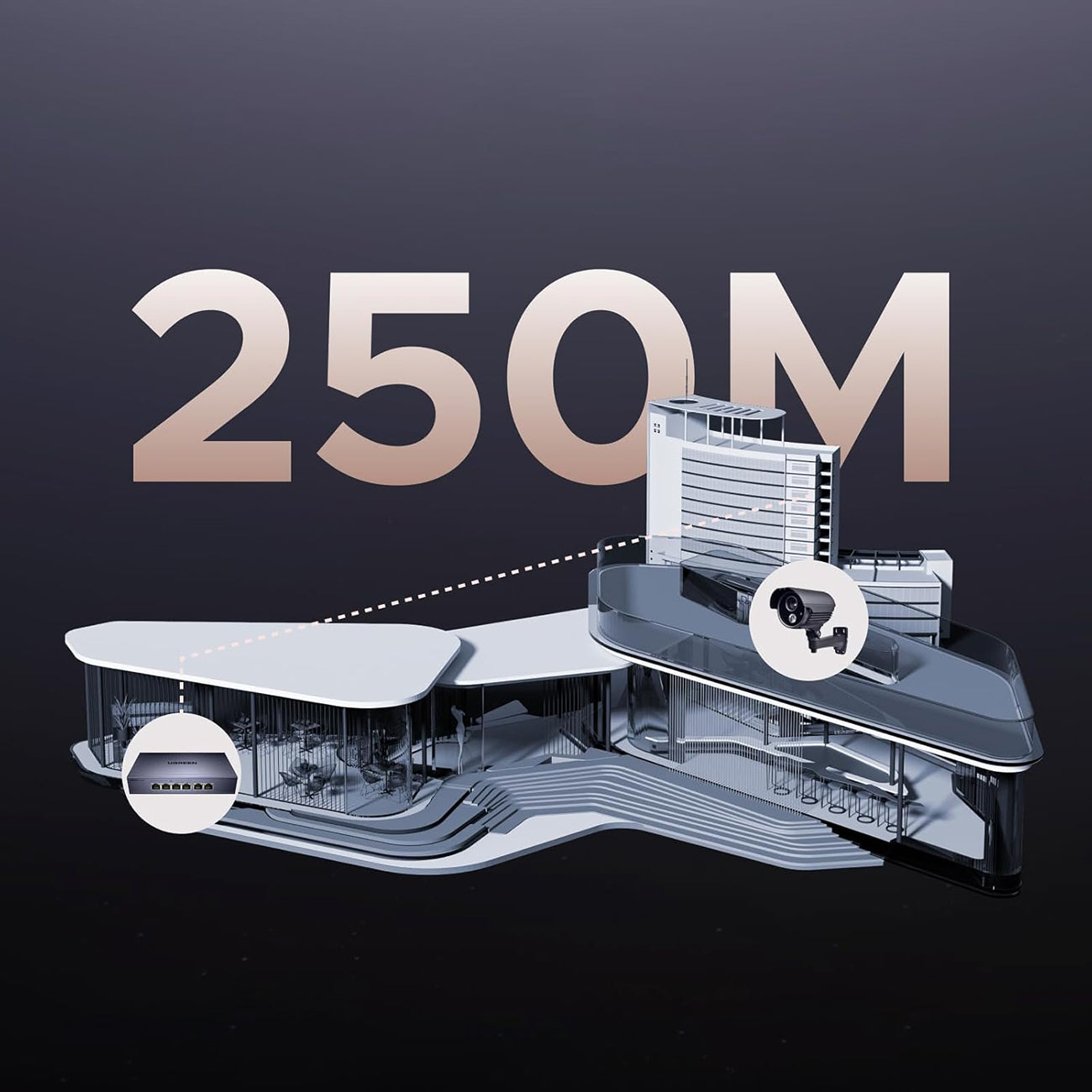 Ugreen Ethernet jungiklis 6 prievadai 1Gb/s su PoE - pilka -- Uncategorized