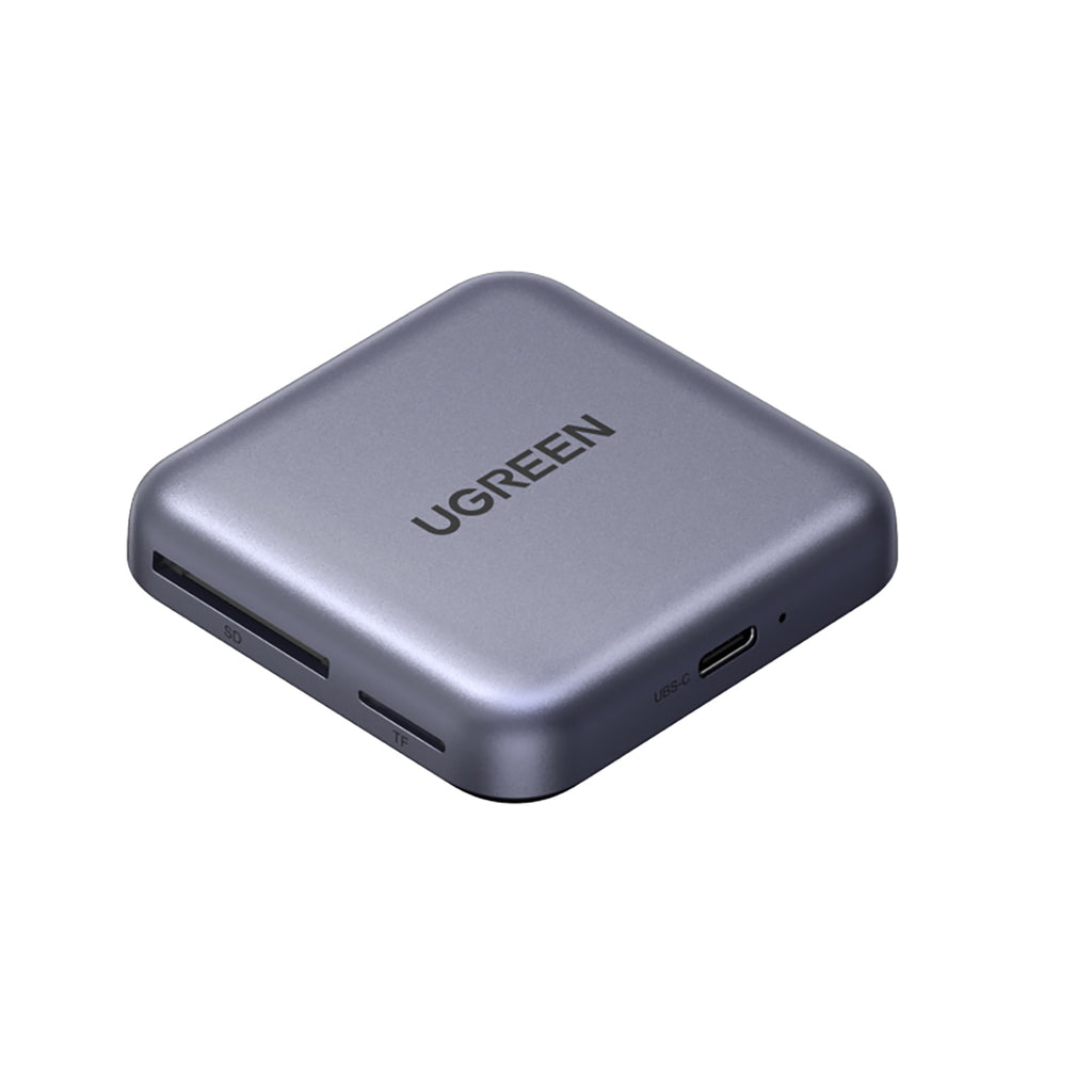 Ugreen magnetinis atminties kortelės skaitytuvas + 100W PD 3in1 įkrovikliai - pilka -- Memory Card Readers