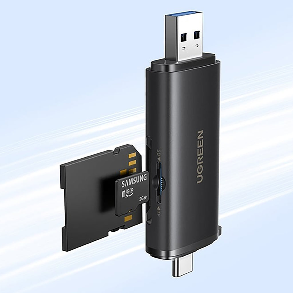 Ugreen 2in1 USB-C / USB-A SD 4.0 UHS-II kortelių skaitytuvas - Juodas -- Memory Card Readers
