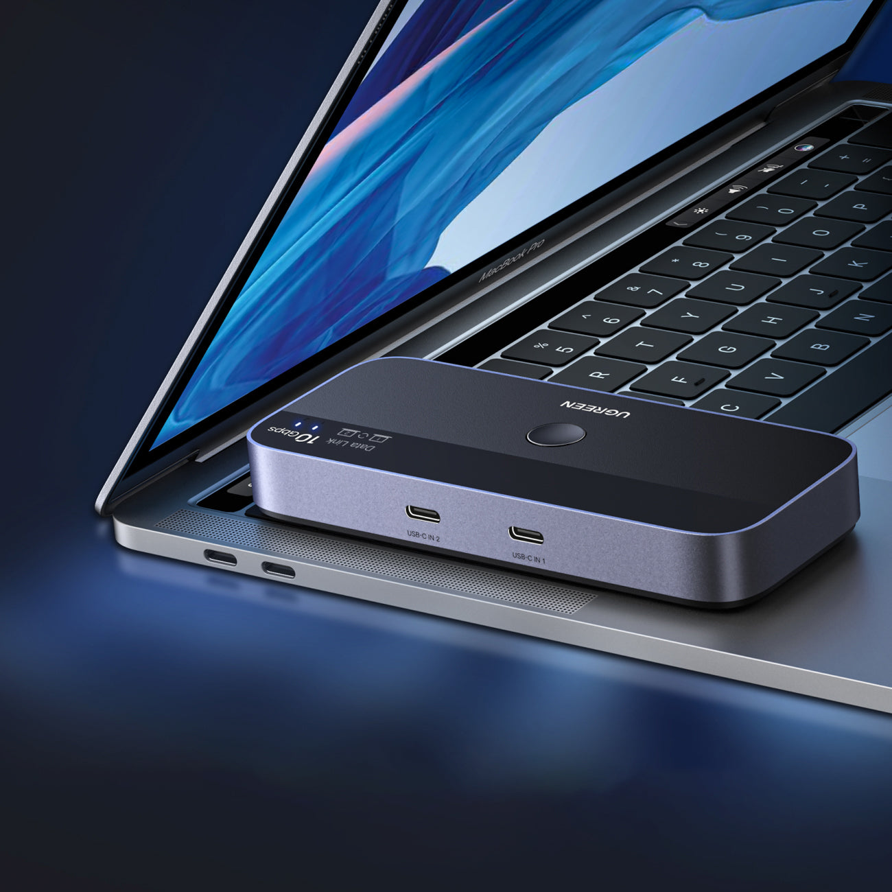 Ugreen perjungiklis USB-C USB-A 10Gb/s - pilka -- KVM Switches