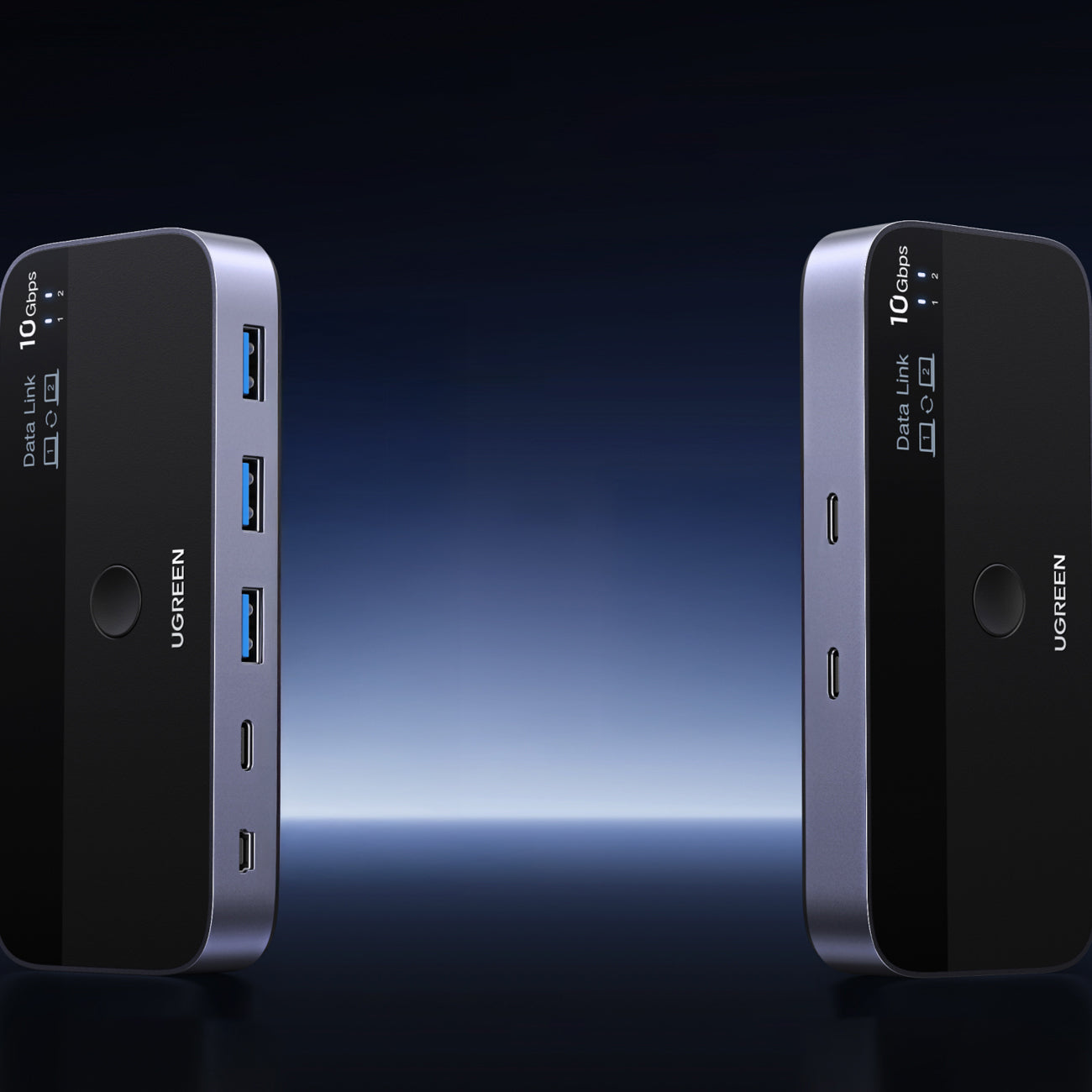 Ugreen perjungiklis USB-C USB-A 10Gb/s - pilka -- KVM Switches