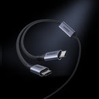 Ugreen 2in1 USB-C Kabelis - 2xUSB-C PD 140W 2m - Juodas -- Cell phone cables