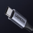 Ugreen 2in1 USB-C Kabelis - 2xUSB-C PD 140W 2m - Juodas -- Cell phone cables