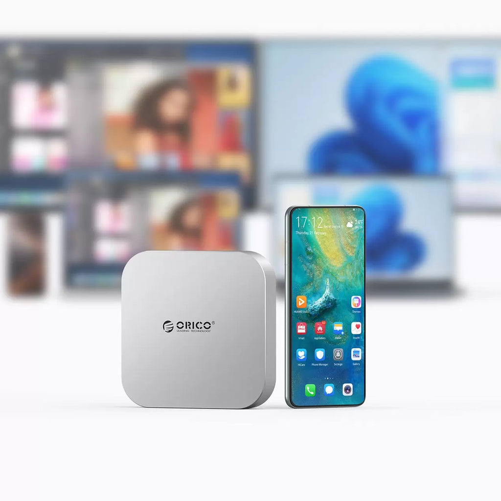 Orico MiniLink 9-in-1 Docking Station - Sidabrinė -- USB Hubs