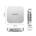 Orico MiniLink 9-in-1 jungimo stotis su M.2 SSD kieto disko lizdais - Sidabrinė -- Hard Drive Adapters