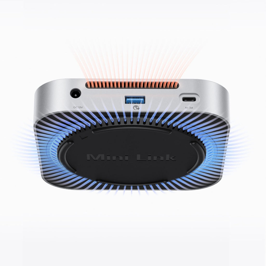 Orico MiniLink 9-in-1 jungimo stotis su M.2 SSD kieto disko lizdais - Sidabrinė -- Hard Drive Adapters
