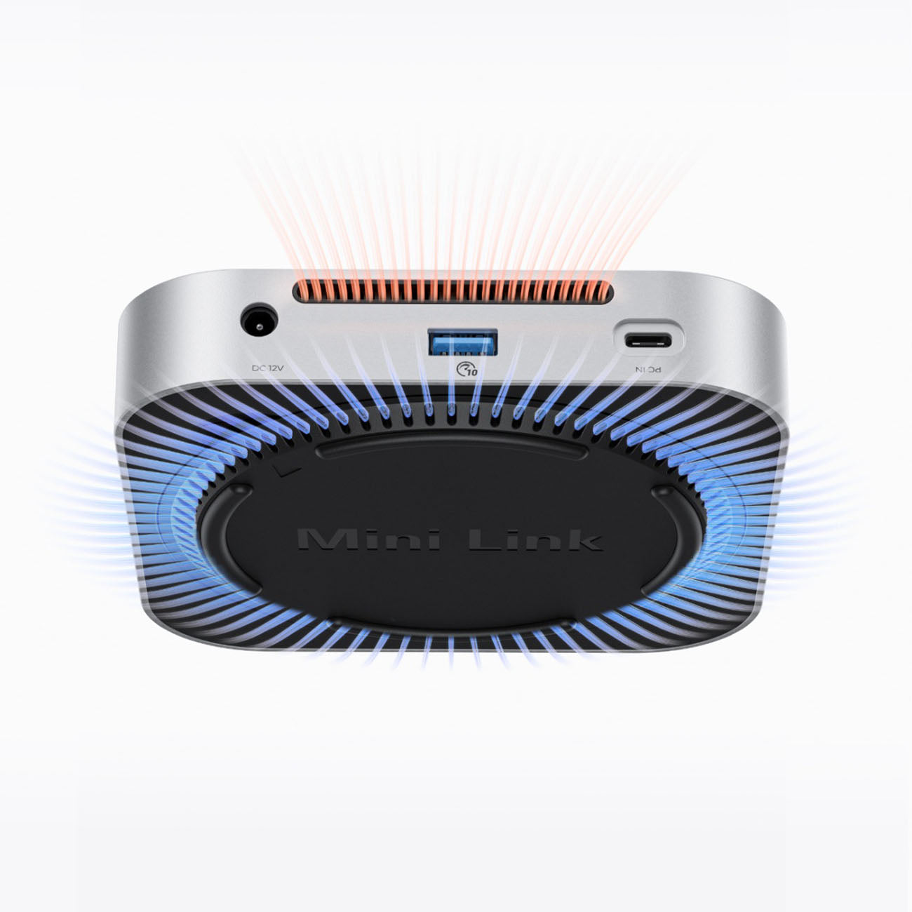 Orico MiniLink 9-in-1 jungimo stotis su M.2 SSD kieto disko lizdais - Sidabrinė -- Hard Drive Adapters