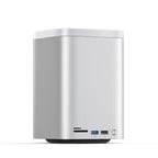 Orico MiniTower prijungimo stotis su kietojo disko lizdais iki 56TB - sidabrinė -- Hard Drive Adapters