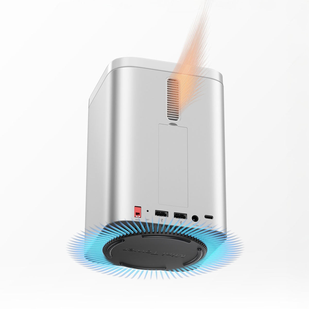 Orico MiniTower prijungimo stotis su kietojo disko lizdais iki 56TB - sidabrinė -- Hard Drive Adapters
