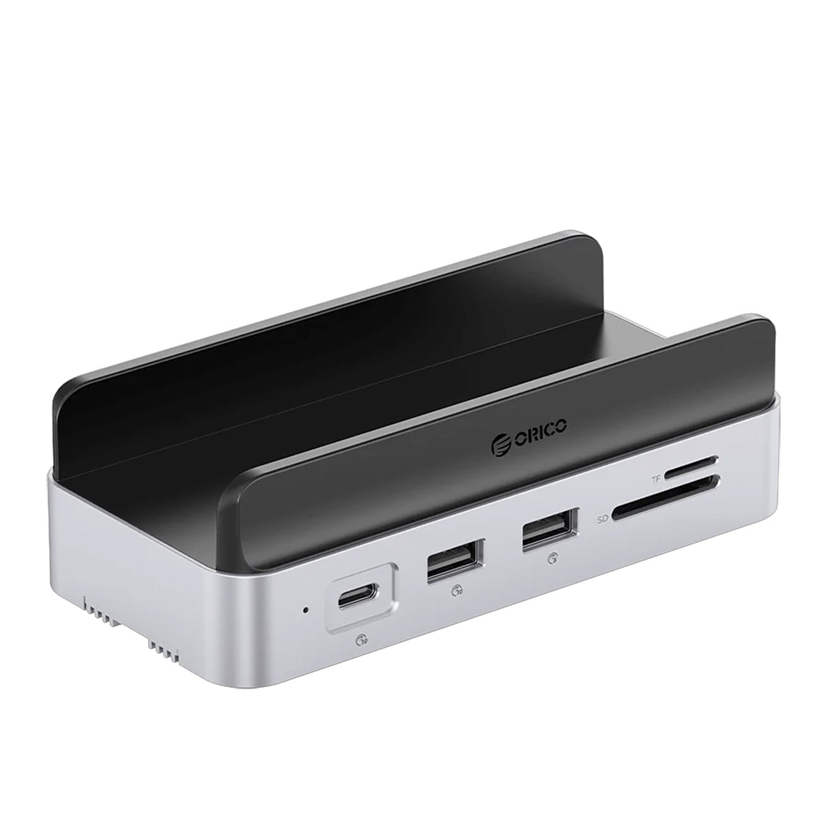 Orico MiniDock 10-in-1 Prijungimo Stotis su SSD Kietojo Disko Skyriumi - Sidabrinė -- Mac mini 2024