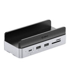 Orico MiniDock 10-in-1 Prijungimo Stotis su SSD Kietojo Disko Skyriumi - Sidabrinė -- Mac mini 2024