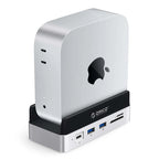 Orico MiniDock 10-in-1 Prijungimo Stotis su SSD Kietojo Disko Skyriumi - Sidabrinė -- Mac mini 2024