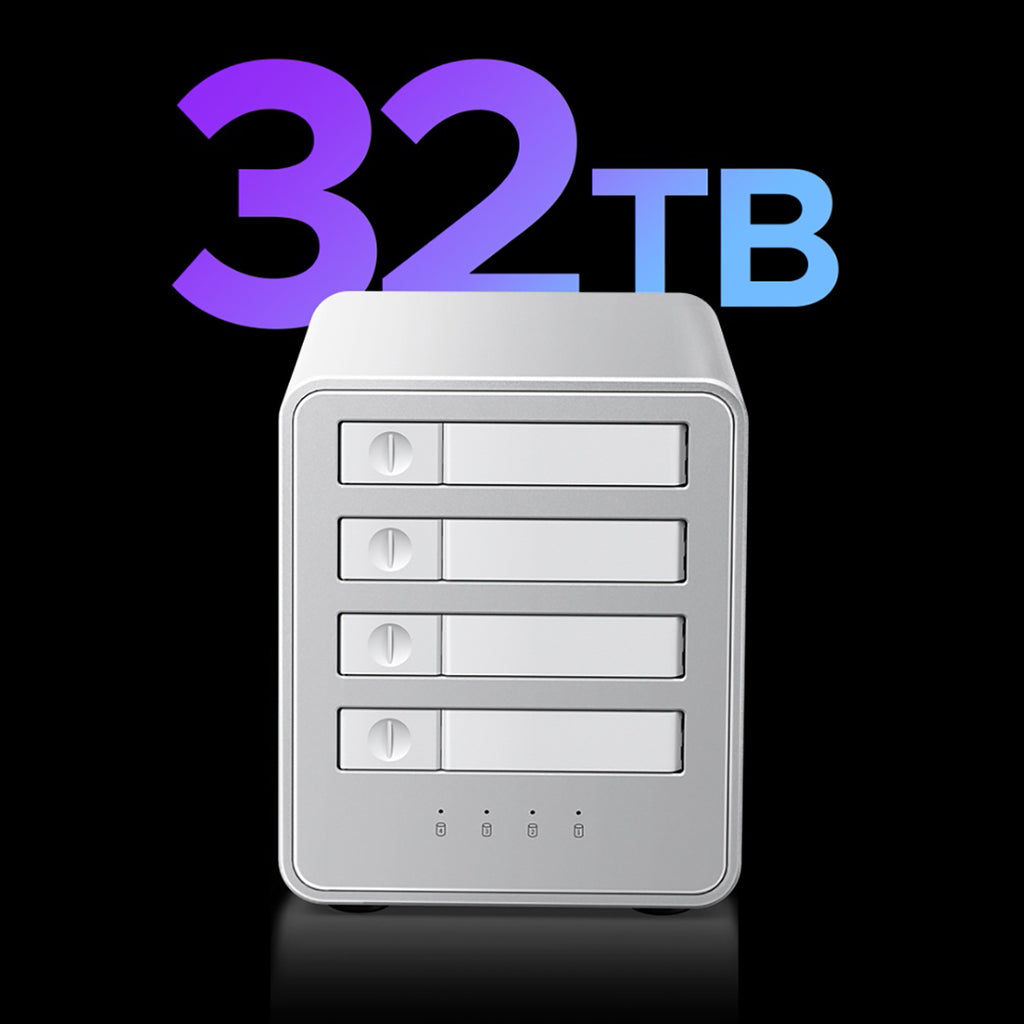 Orico 8848U4 DAS Series 4 lizdų M.2 NVMe SSD diskų masyvas - balta -- Hard Drive Adapters