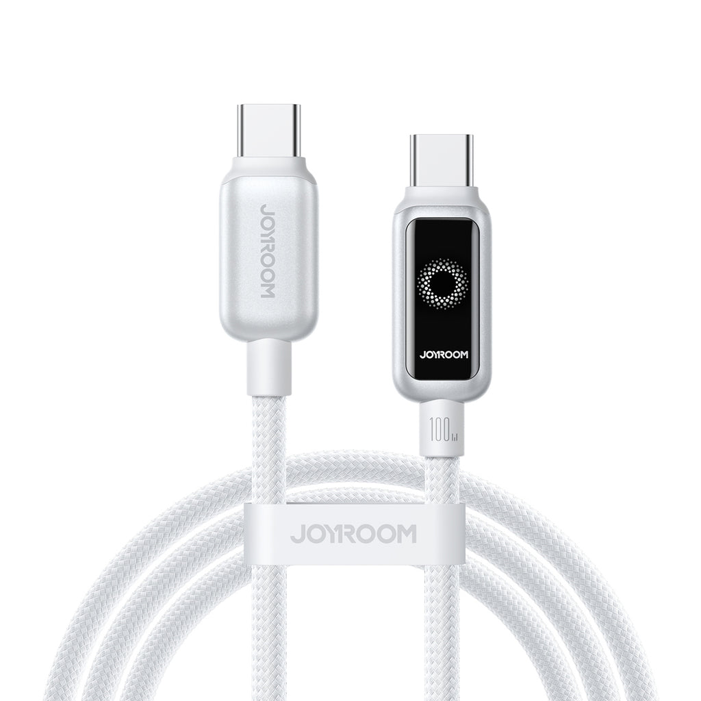 Joyroom Laidas S-A55 StarFlight 100W USB-C - USB-C 1.2m baltas