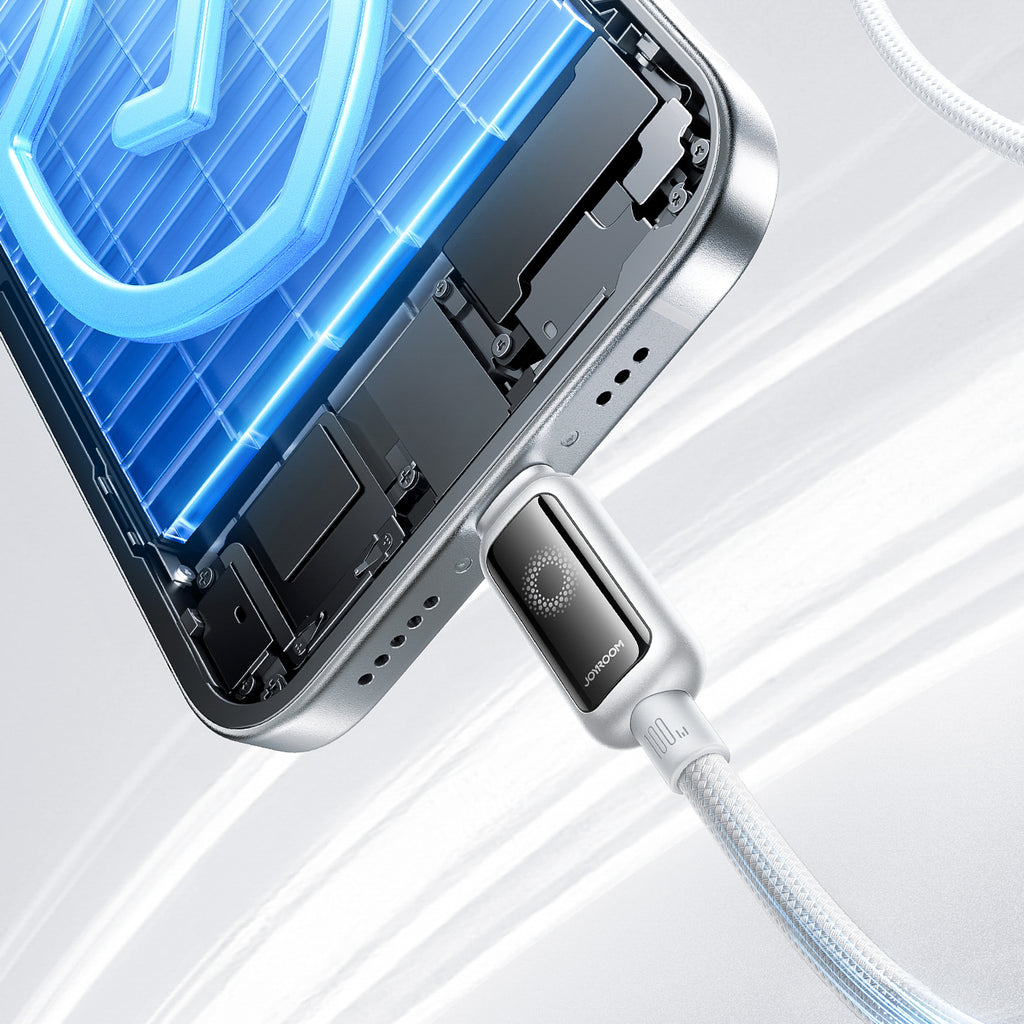 Joyroom Laidas S-A55 StarFlight 100W USB-C - USB-C 1.2m baltas