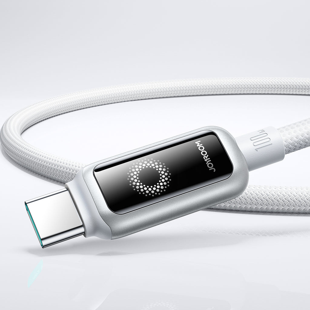 Joyroom Laidas S-A55 StarFlight 100W USB-C - USB-C 1.2m baltas