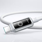 Joyroom Laidas S-A55 StarFlight 100W USB-C - USB-C 1.2m baltas