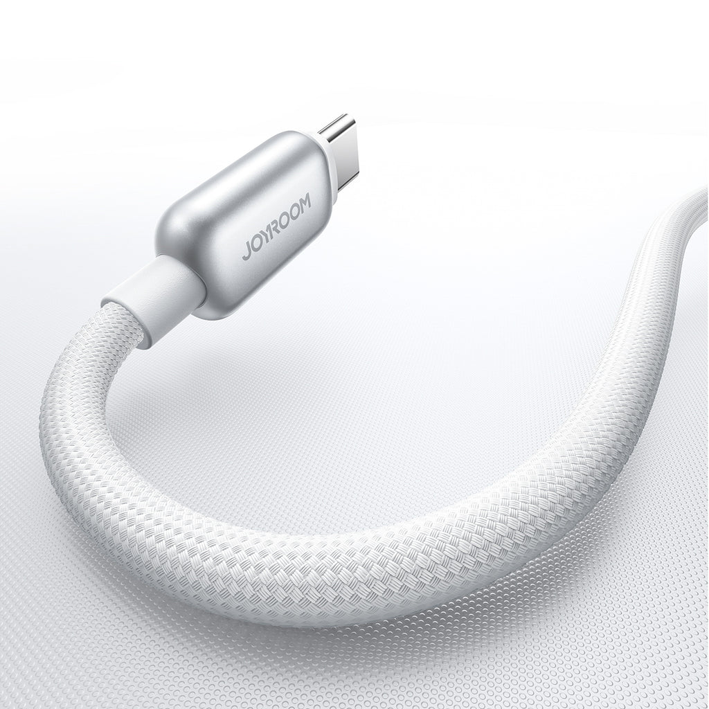 Joyroom Laidas S-A55 StarFlight 100W USB-C - USB-C 1.2m baltas