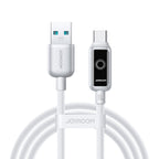 Joyroom Laidas S-A55 StarFlight 66W USB-A - USB-C 1.2m baltas