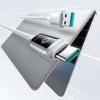 Joyroom Laidas S-A55 StarFlight 66W USB-A - USB-C 1.2m baltas
