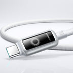 Joyroom Laidas S-A55 StarFlight 66W USB-A - USB-C 1.2m baltas