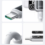 Joyroom Laidas S-A55 StarFlight 66W USB-A - USB-C 1.2m baltas