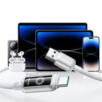 Joyroom Laidas S-A55 StarFlight 66W USB-A - USB-C 1.2m baltas