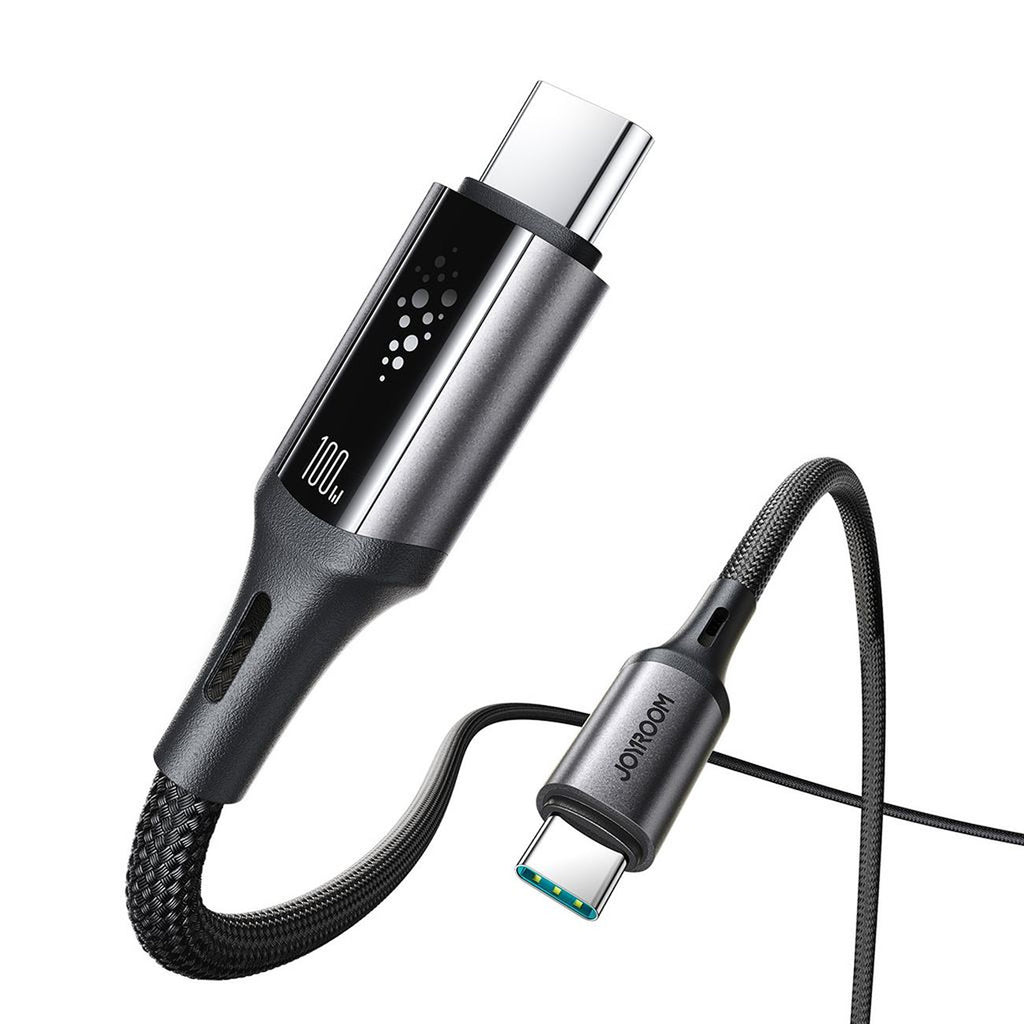 Joyroom S-A60 StarTalk 100 W USB-C – USB-C laidas 1,2 m – juodas