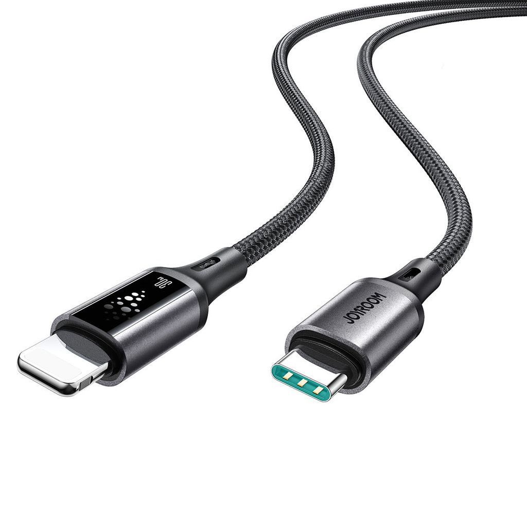 Joyroom S-A60 StarTalk 30W USB-C- Lightning kabelis 1,2 m - juodas