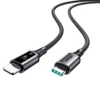 Joyroom S-A60 StarTalk 30W USB-C- Lightning kabelis 1,2 m - juodas