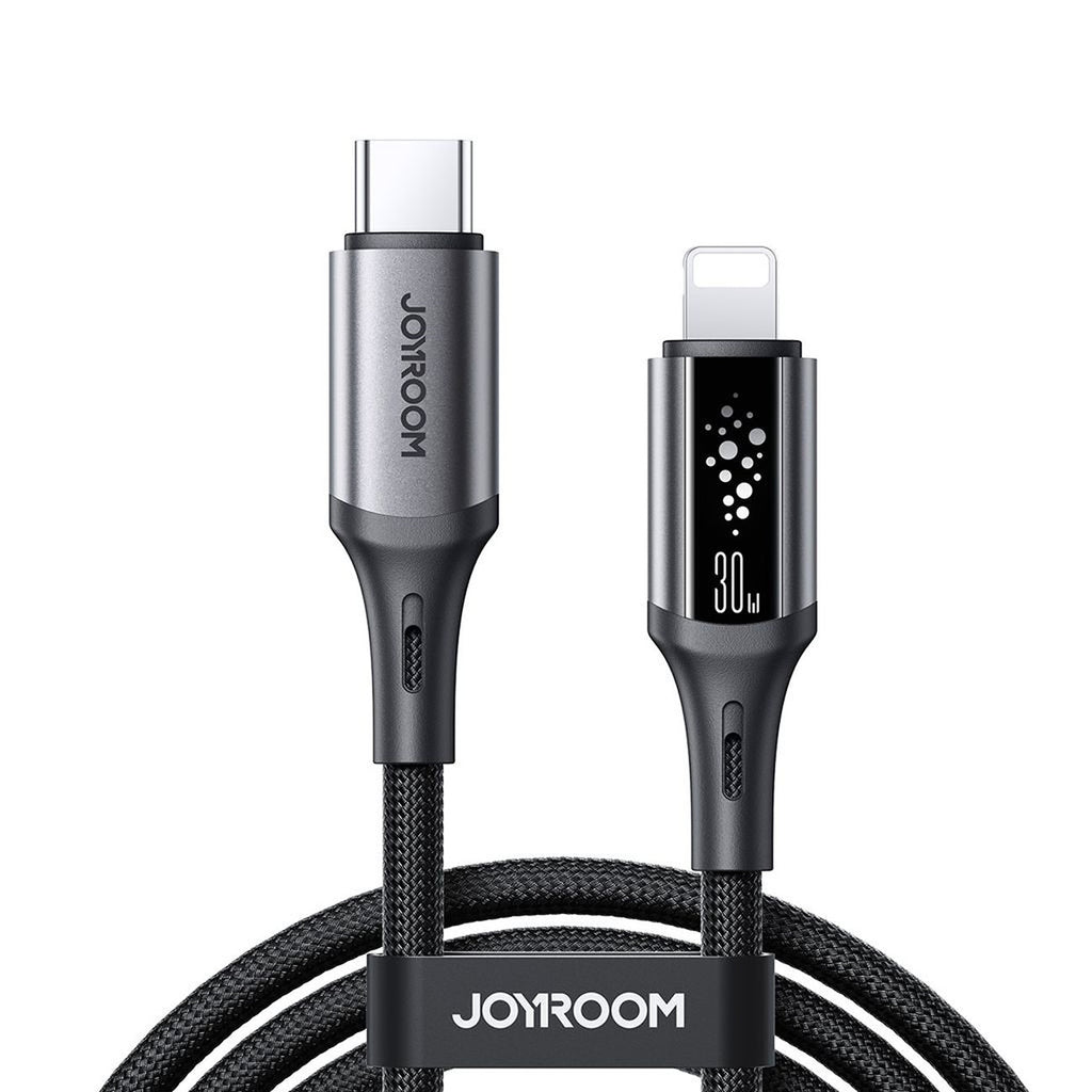 Joyroom S-A60 StarTalk 30W USB-C- Lightning kabelis 1,2 m - juodas