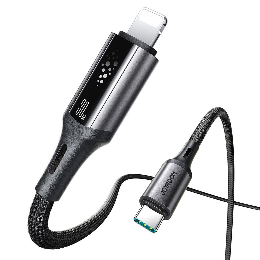 Joyroom S-A60 StarTalk 30W USB-C- Lightning kabelis 1,2 m - juodas