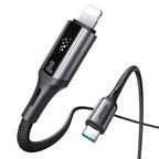 Joyroom S-A60 StarTalk 30W USB-C- Lightning kabelis 1,2 m - juodas