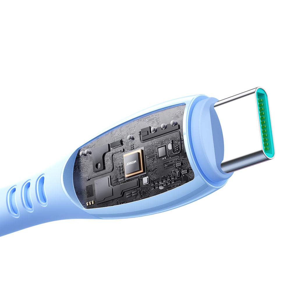 Joyroom Laidas S-A59 Vibrant Series 60W USB-C - USB-C 1.2m mėlynas